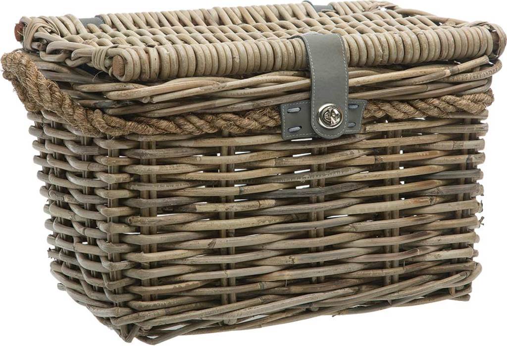 Mand - New Looxs - Melbourne M - Grijs - Voorop - 24 Liter Mand - New Looxs - Melbourne M - Grijs - Voorop - 24 Liter